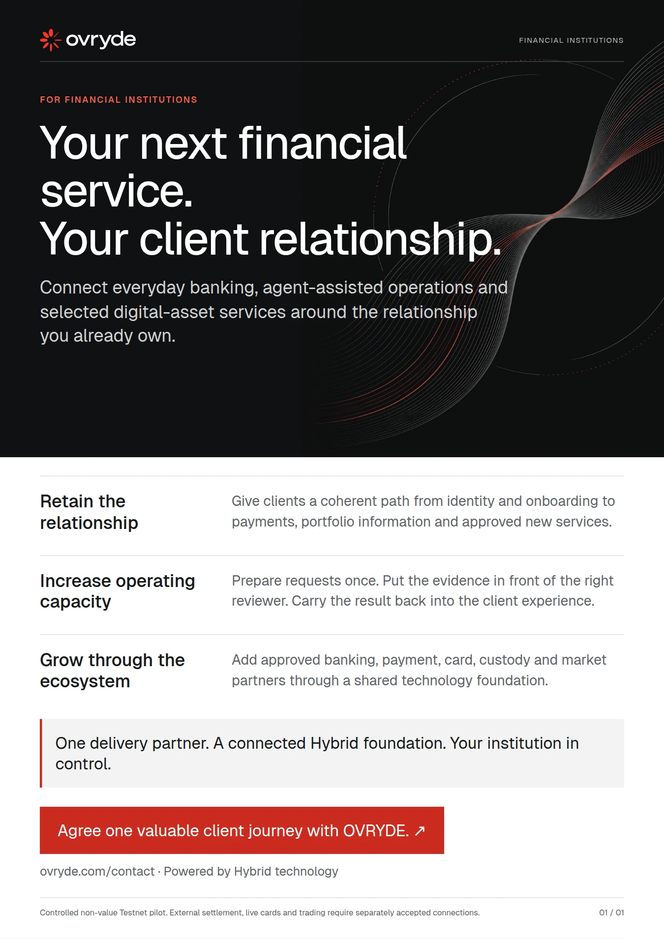 Preview of OVRYDE: your next financial service.